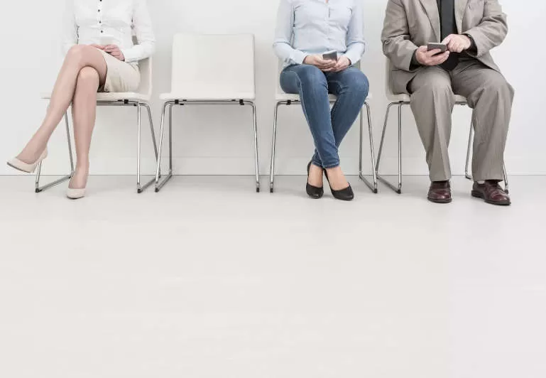 three person sitting